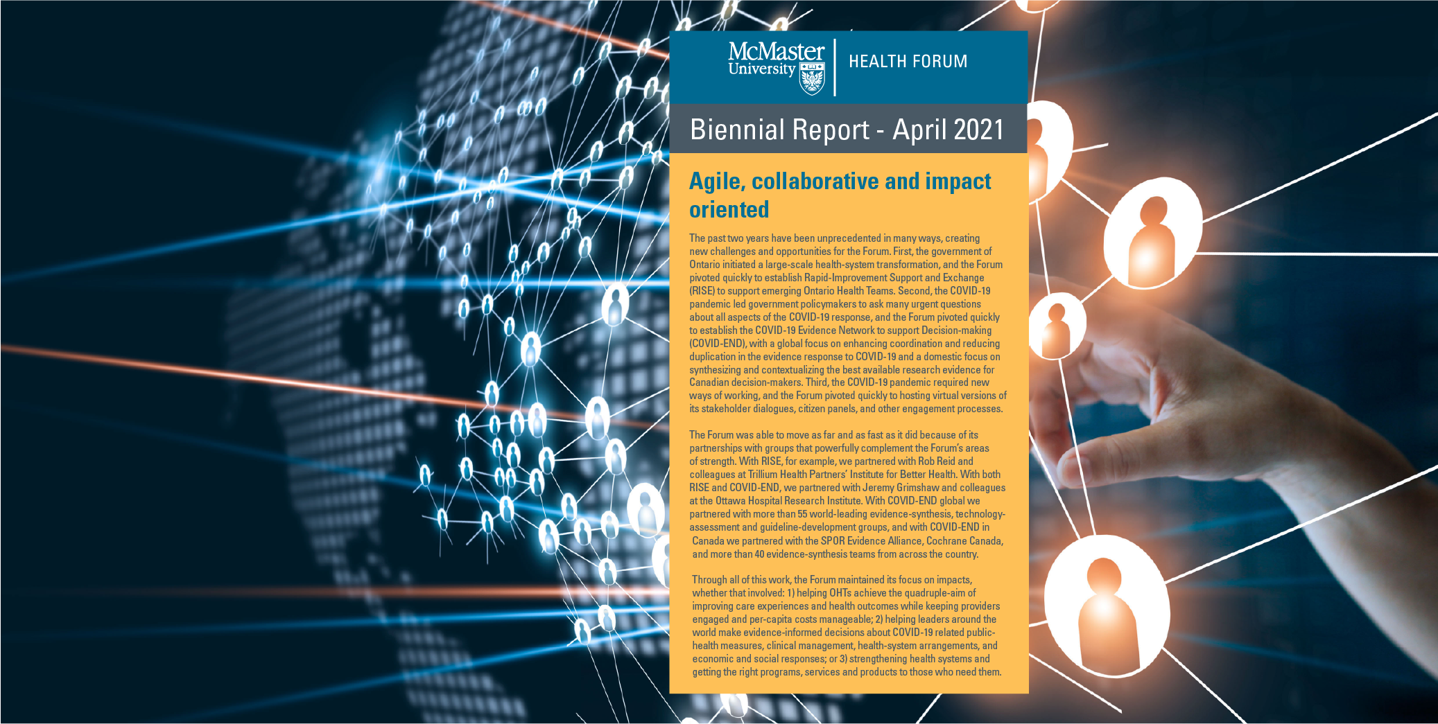 McMaster Health Forum Biennial Report - April 2021