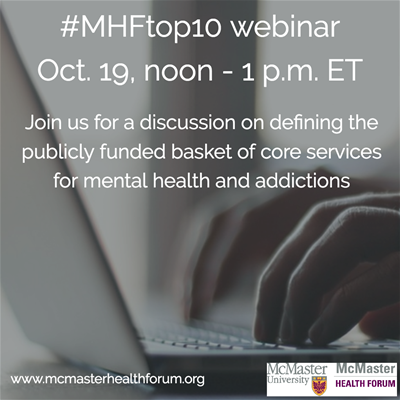 MHF Top Ten webinar - mental health