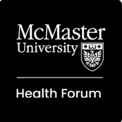 McMaster Health Forum logo - black