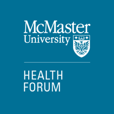 McMaster Health Forum logo - blue