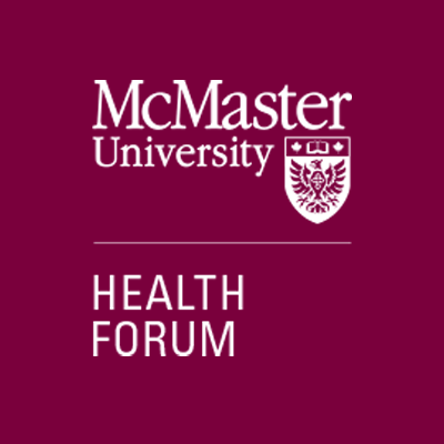 McMaster Health Forum logo - maroon