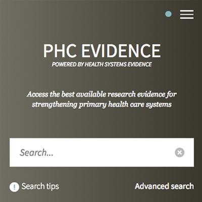 PHC Evidence