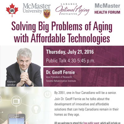 Solving big problems of aging with affordable technologies