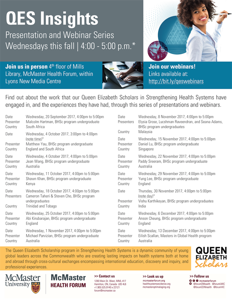 QES Insights - 2017 fall webinars QES Insights - 2017 fall webinars